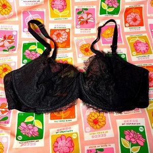 VS sexy unlined eyelash lace bra